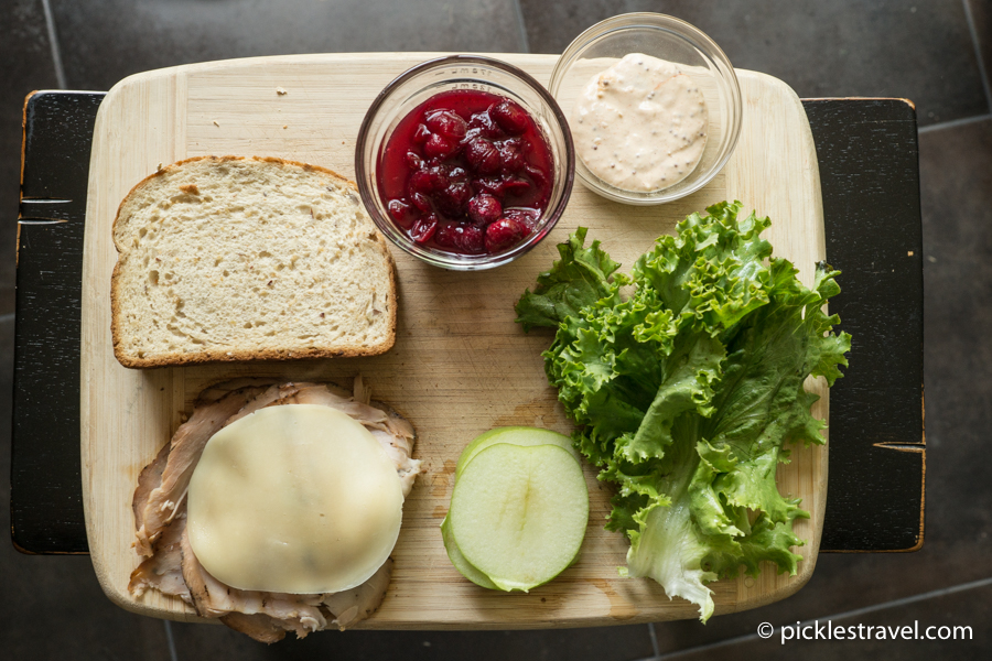 Ingredients to make Pilgrim Panini