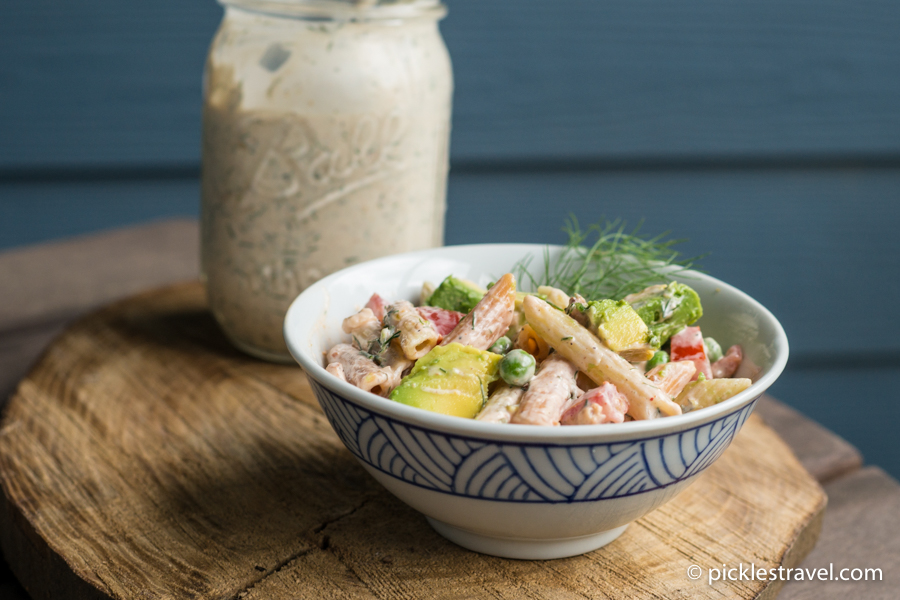 Bacon, Avocado, Ranch Pasta Salad