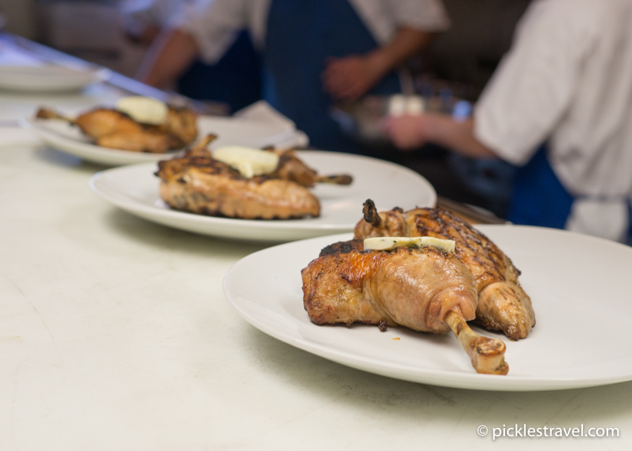 main course prep in kitchen Third Bird