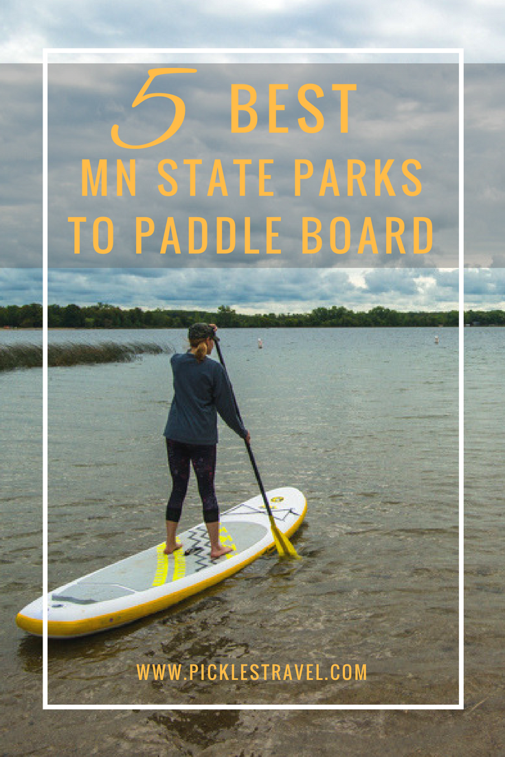 The top 5 Minnesota State Park destinations where you can SUP Paddle board and even bring along your dog! The land of 10,000 lakes has lots of choices for water sports but if you want to explore a state park at the same time add these midwest locations to your bucket list.
