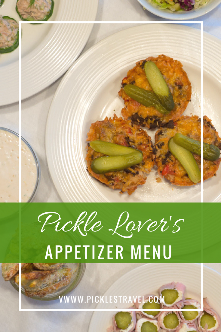 Dill Pickle Recipes for appetizers for the perfect Super Bowl Party from pickle roll ups to deviled eggs to dips and salads and fried pickles that will make hosting this party easy. The Pickle Lovers Appetizer Menu is delicious and made to please.