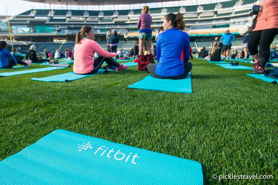 Free Fitbit local workout and Yoga in Target field, Twins Stadium