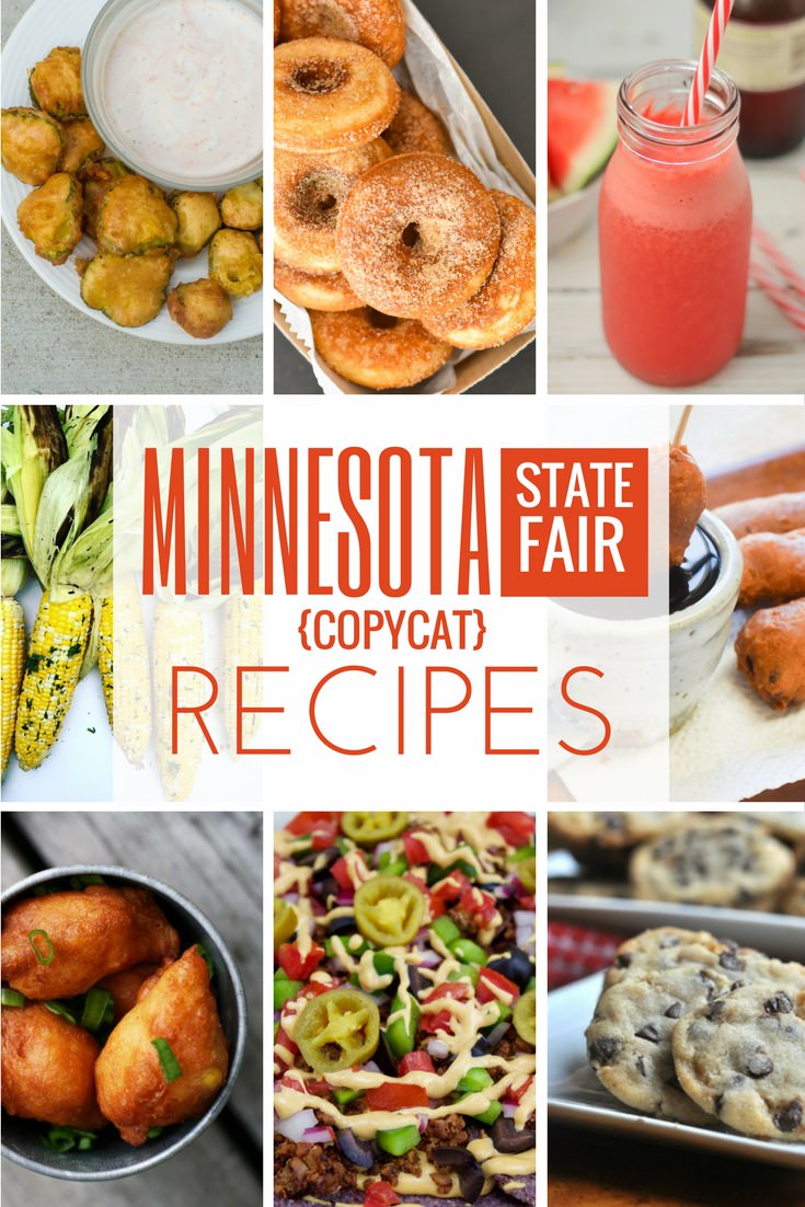 Minnesota State Fair recipes for all the amazing food like fried pickles, mini donuts, roasted corn on the cob, sweet martha's cookies and more. All recipes are kid friendly and deliciously easy to make at home