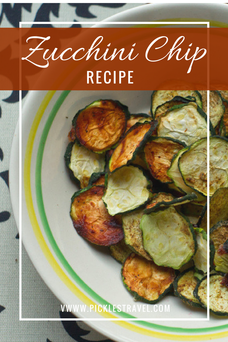Easy and Healthy Zucchini Recipe for Baked or Dehydrated Zucchini Chips that can be served as a side or appetizer or even an after school snack for the kids. Plus it's a great way to get rid of all that excess Zucchini from the garden