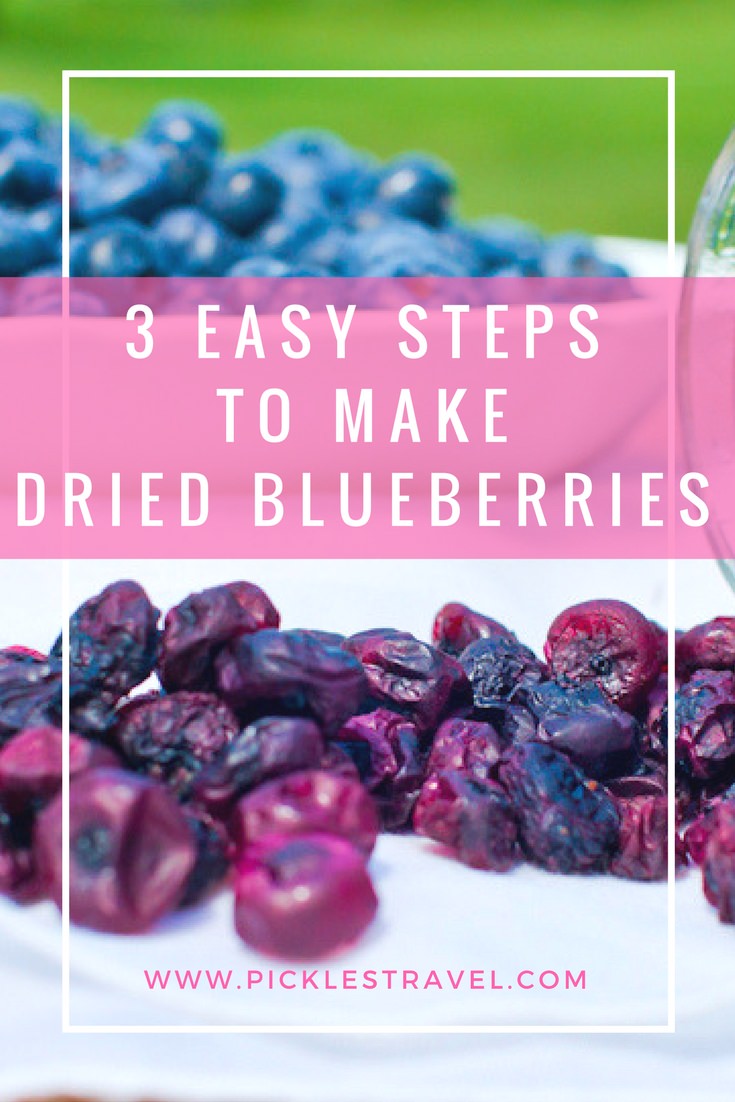 Dried blueberry recipe. 3 easy steps to dehydrate and make dried blueberries the perfect outdoor adventure snack or after school treat and a delicious trail mix addition for all those outdoor family hikes.