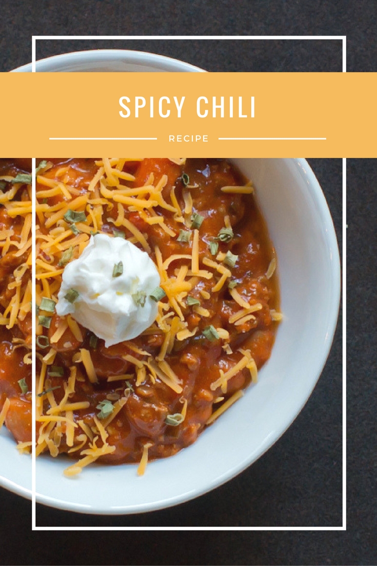 Best Spicy Chili Recipe using either beef or venison and pinto beans. If you're not a fan of spice just leave out that part and enjoy the rich flavors- and it can easily be converted into an easy crockpot recipe if you want!