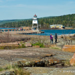 Walk right up to the Grand Marais Lighthouse