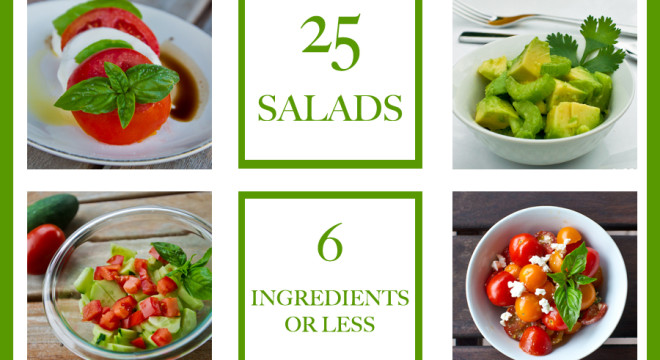 25 salads with 6 ingredients or less