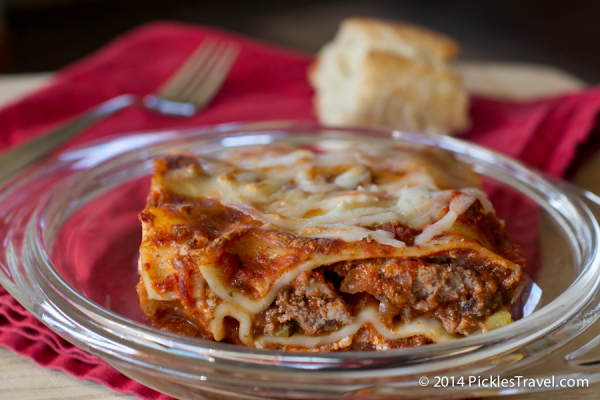 Lasagna using Fresh Zucchini for Noodles