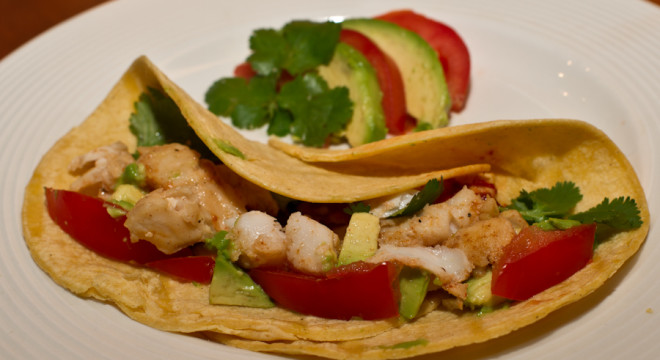 Walleye Fish Tacos with Chipotle Peppers in Adobo Sauce
