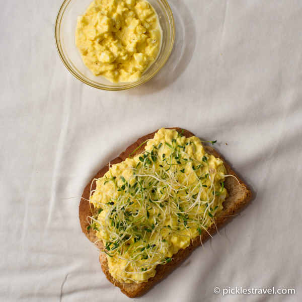 Open Faced Egg Salad Sandwich Recipe