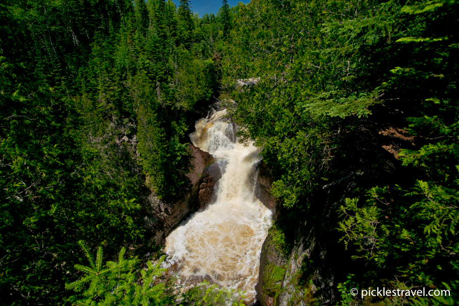 Stairs at Jude C. R, Magney State Park Devils Kettle Falls