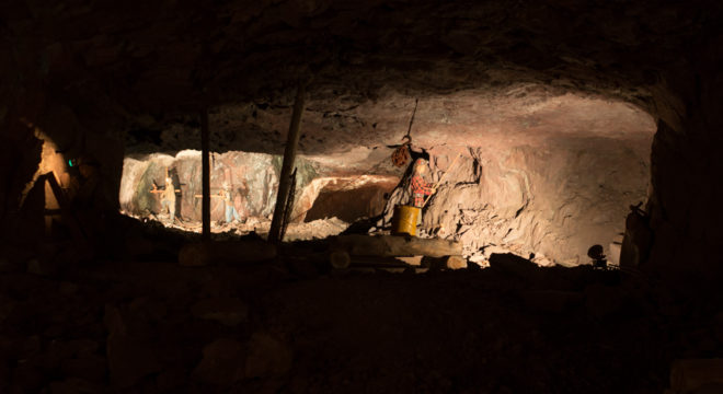 1/2 mile underground at Soudan Underground Mine