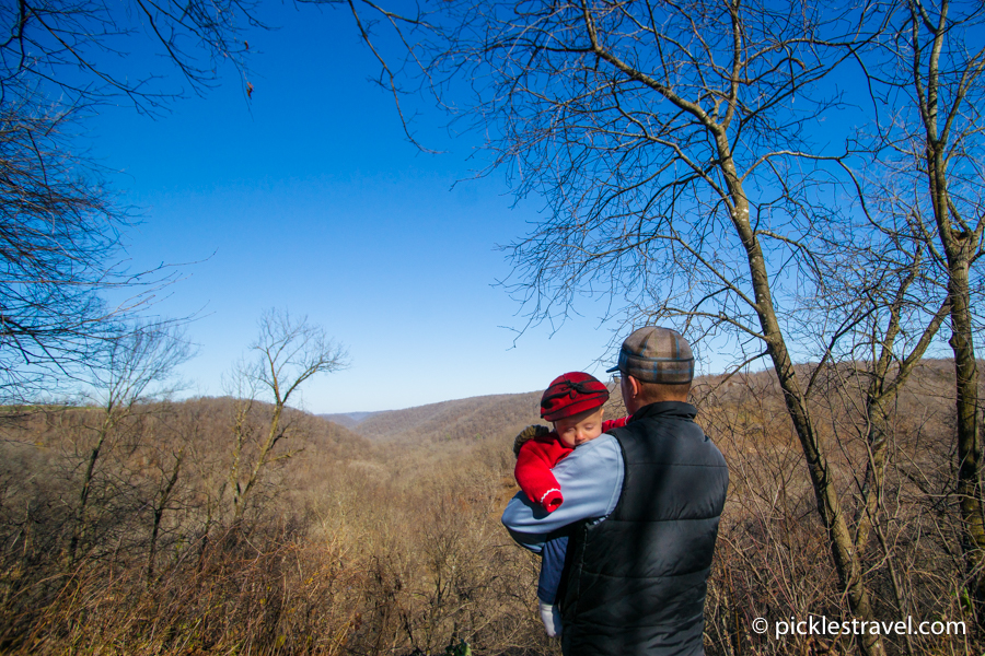 Overlook at Beaver Creek Valley state park Switchback Trail