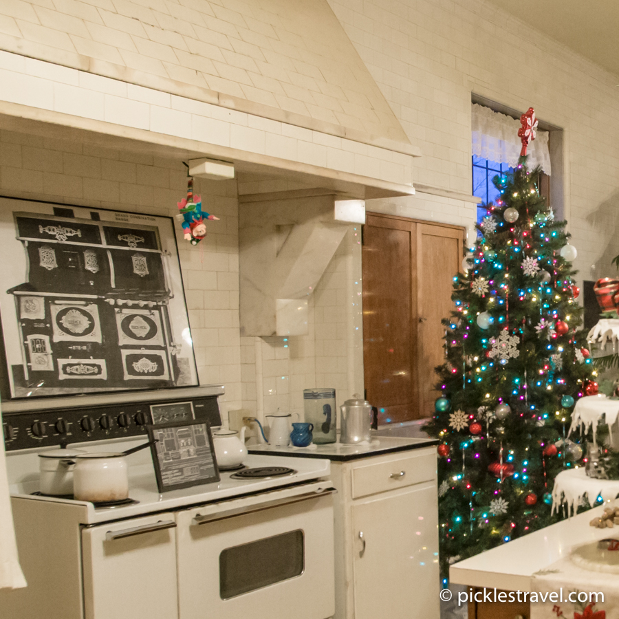 hanging elf on the shelf at Glensheen Mansion