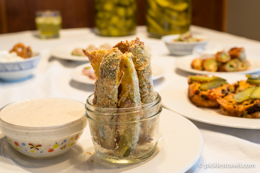 Oven baked fried pickles