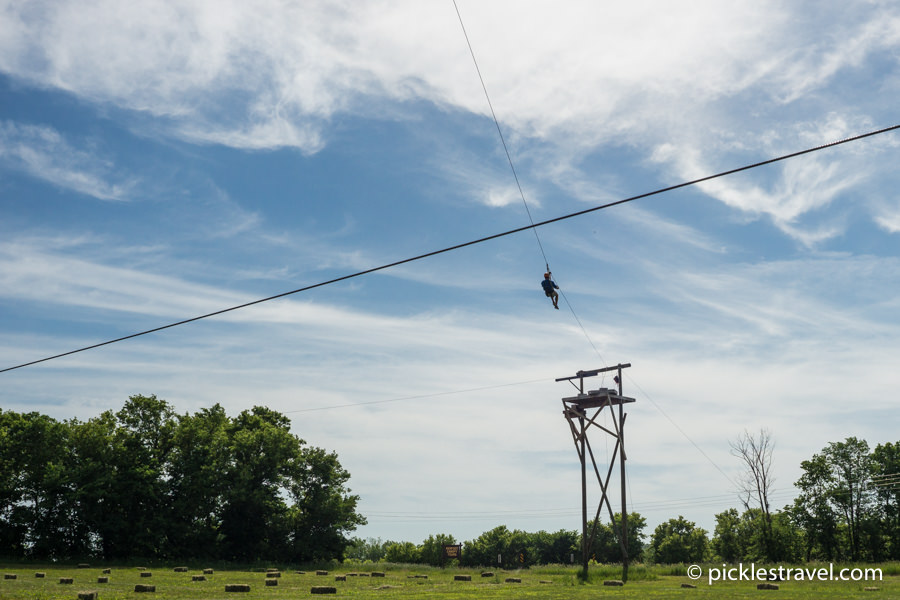 Zip line outdoor adventure in Minnesota