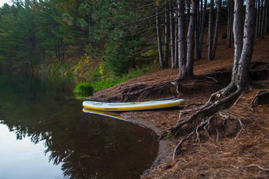 Paddle board fun at Cuyuna Country state park Minnesota