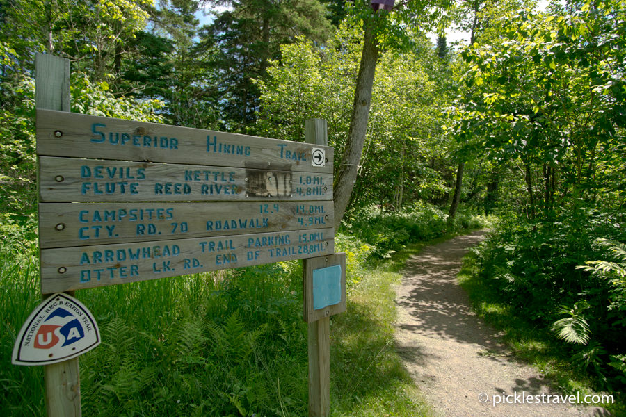 Judge C Magney and Superior Hiking Trail meet