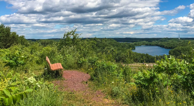 Overlooking Huntington Mine Lake in Cuyuna Country State Park