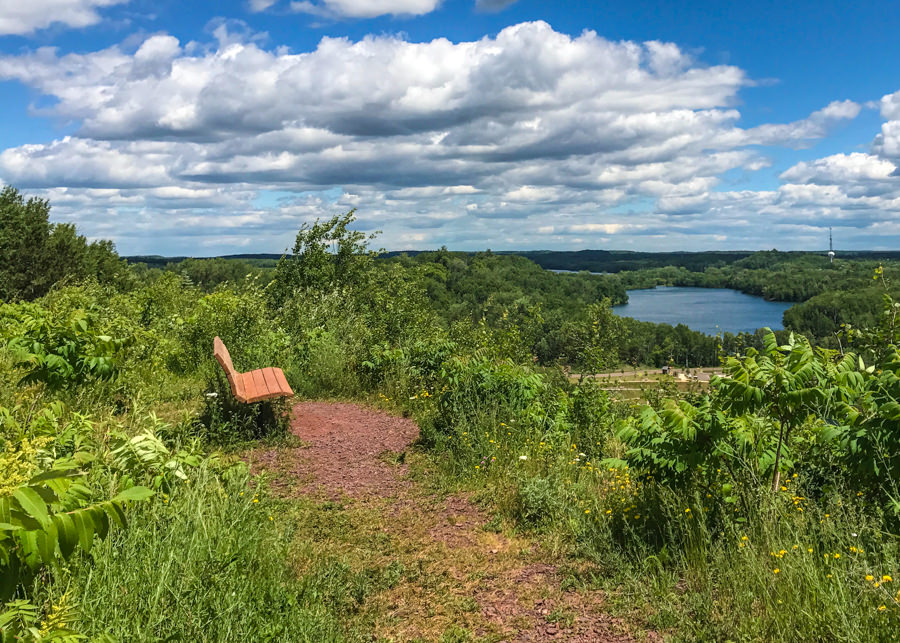 Overlooking Huntington Mine Lake in Cuyuna Country State Park