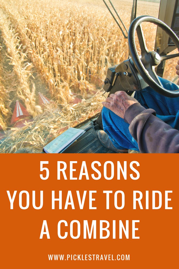 Fall has so many wonderful activities like corn mazes and apple farms but harvest is the biggest of them all and riding in a combine the biggest and grandest of all the activities. Here are 5 reasons that everyone should ride a combine, especially educational for children.