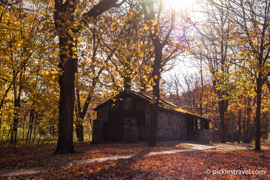 Camden State Park in the height of fall colors