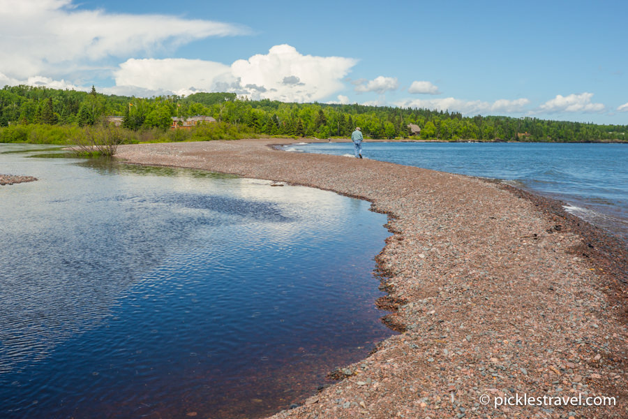 Naniboujou Lodge from Lake Superior