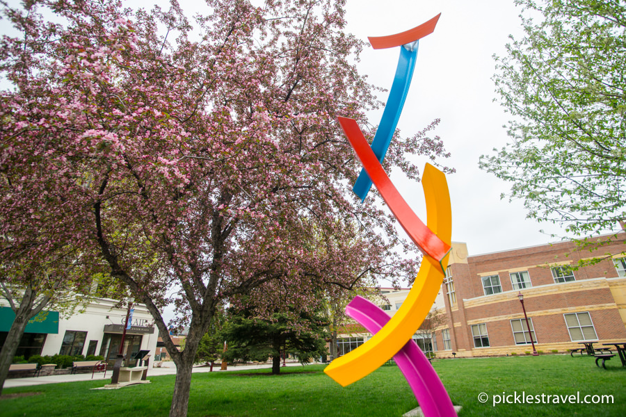 Colorful sculptures at CityArt Walking Tour