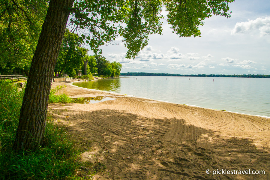 Lakes for fishing, boating and enjoying at Sibley State Park in Minnesota