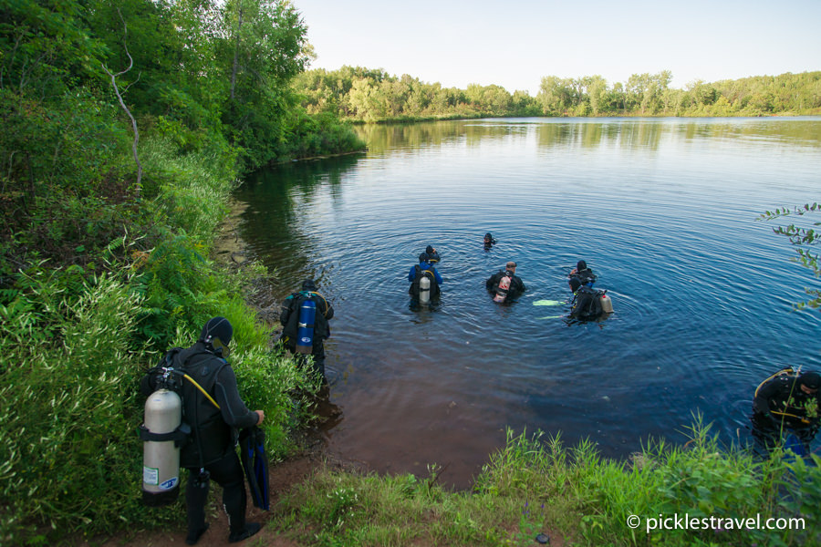 Fresh water Scuba Diving Cuyuna Country State Park